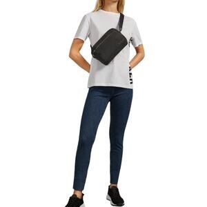 NWT Ted Baker Magolo High-Waisted Skinny Jeans Dark Indigo Raw Hem 32